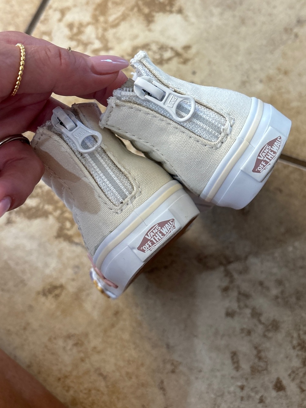 Vans Toddler Girls Flower High Top Sneakers - Picture 6 of 7
